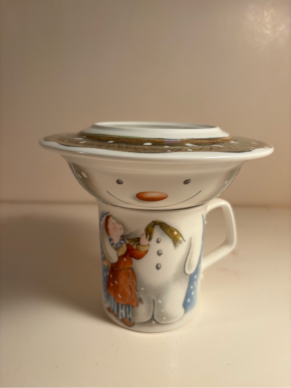 Vintage 1985 Royal Doulton 3 piece Raymond Briggs Snowman set